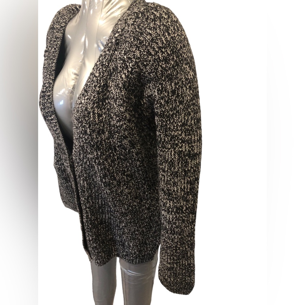 Gap Medium gray and black sweater cardigan cotton and polyester - Picture 6 of 10